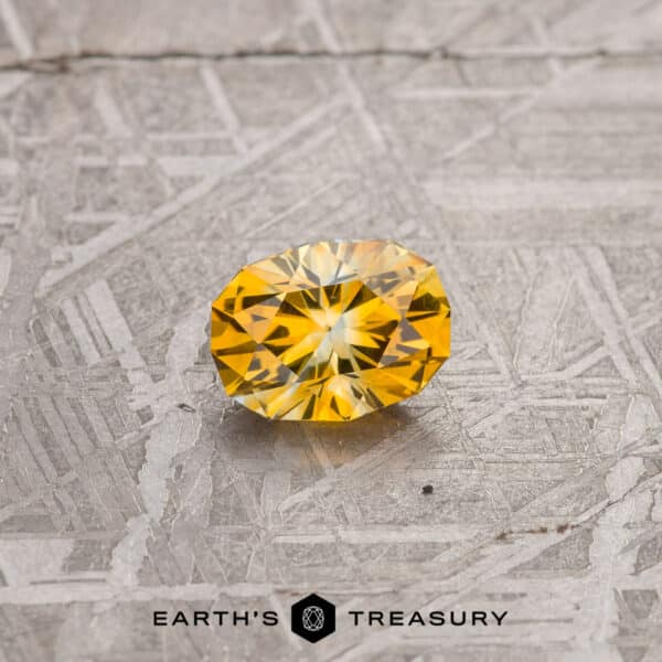 1.59-Carat Gold-Yellow Particolored Montana Sapphire (Heated)