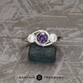 The "Maeve" in 14k white gold with 1.07-carat Montana sapphire