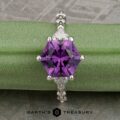 The "Morrigan" in 14k white gold with 2.15-carat amethyst