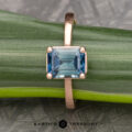 The "Mila" in 14k rose gold, hammered and brushed, with 1.93-Carat Montana Sapphire
