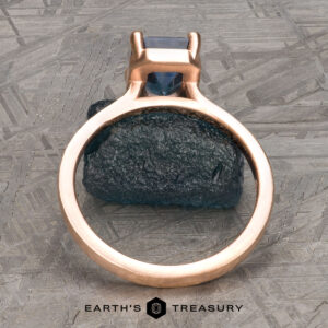 The "Mila" in 14k rose gold, hammered and brushed, with 1.93-Carat Montana Sapphire