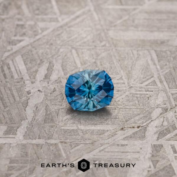0.78-Carat Rich Blue-Teal Bicolored Montana Sapphire (Heated)