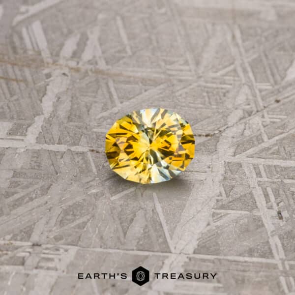1.34-Carat Gold-Yellow Particolored Montana Sapphire (Heated)