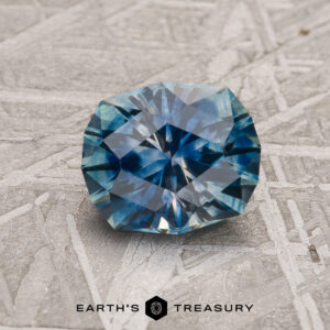 1.52-Carat Deep Blue-Aqua Particolored Montana Sapphire (Heated)