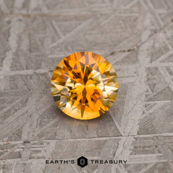 2.01-Carat Yellow-Orange Particolored Montana Sapphire (Heated)