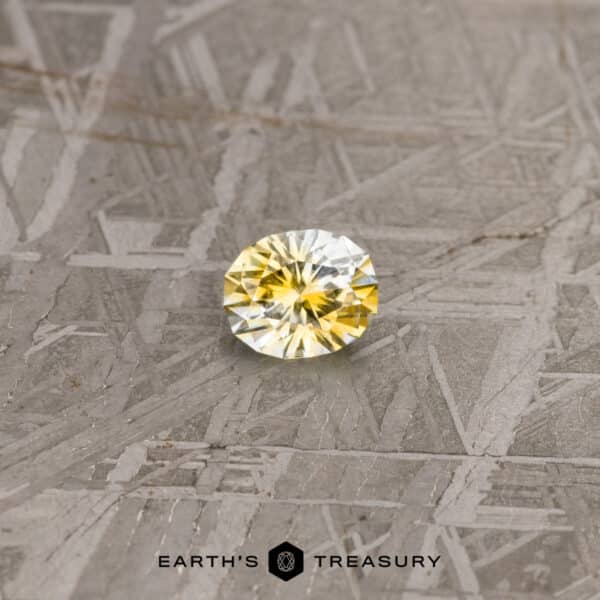 1.10-Carat Colorless-Yellow Particolored Montana Sapphire (Heate