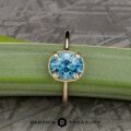 The “Ainsley” ring in 14k yellow gold with 3.60-Carat Montana Sapphire