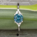 The “Chiron” ring in platinum with 1.06-Carat Montana Sapphire