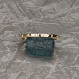 The "Astrea" Wedding Band in 14k yellow gold