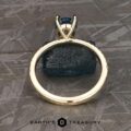 The Tapered Pave "Claire" in 14k yellow gold with 1.59-carat Montana sapphire