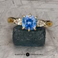 The "Elowen" ring in 18k yellow gold with 1.36-carat Montana sapphire