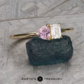 The “Toi Et Moi” Emerald-Cut in 14k yellow gold with 0.40-Carat Montana Sapphire