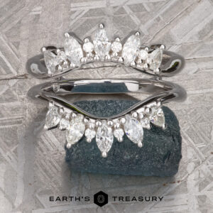 The "Alyona" Double Wedding Band Jacket in platinum