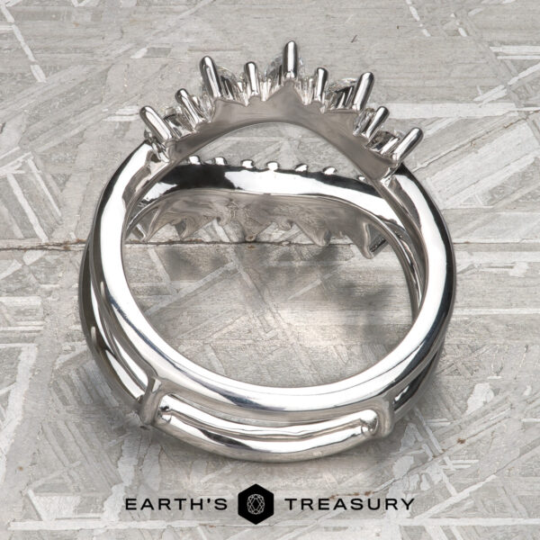 The "Alyona" Double Wedding Band Jacket in platinum The "Alyona" Double Wedding Band Jacket in platinum