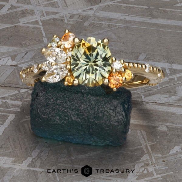 The "Ilana" Ring in 14k yellow gold with 1.39-Carat Montana Sapphire The "Ilana" Ring in 14k yellow gold with 1.39-Carat Montana Sapphire