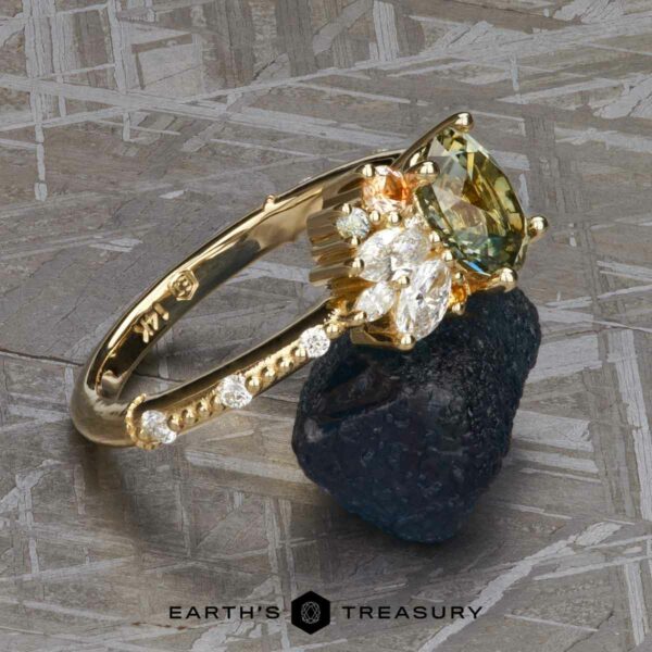 The "Ilana" Ring in 14k yellow gold with 1.39-Carat Montana Sapphire The "Ilana" Ring in 14k yellow gold with 1.39-Carat Montana Sapphire