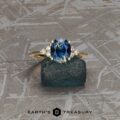 The “Kelli” ring in 14k yellow gold with 1.90-Carat Montana Sapphire