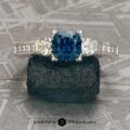 The "Isabella" Ring in platinum with 1.08-Carat Montana Sapphire