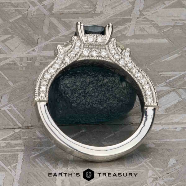 The "Isabella" Ring in platinum with 1.08-Carat Montana Sapphire The "Isabella" Ring in platinum with 1.08-Carat Montana Sapphire