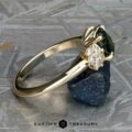The “Rayne” ring in 14k yellow gold with 1.28-Carat Australian Sapphire