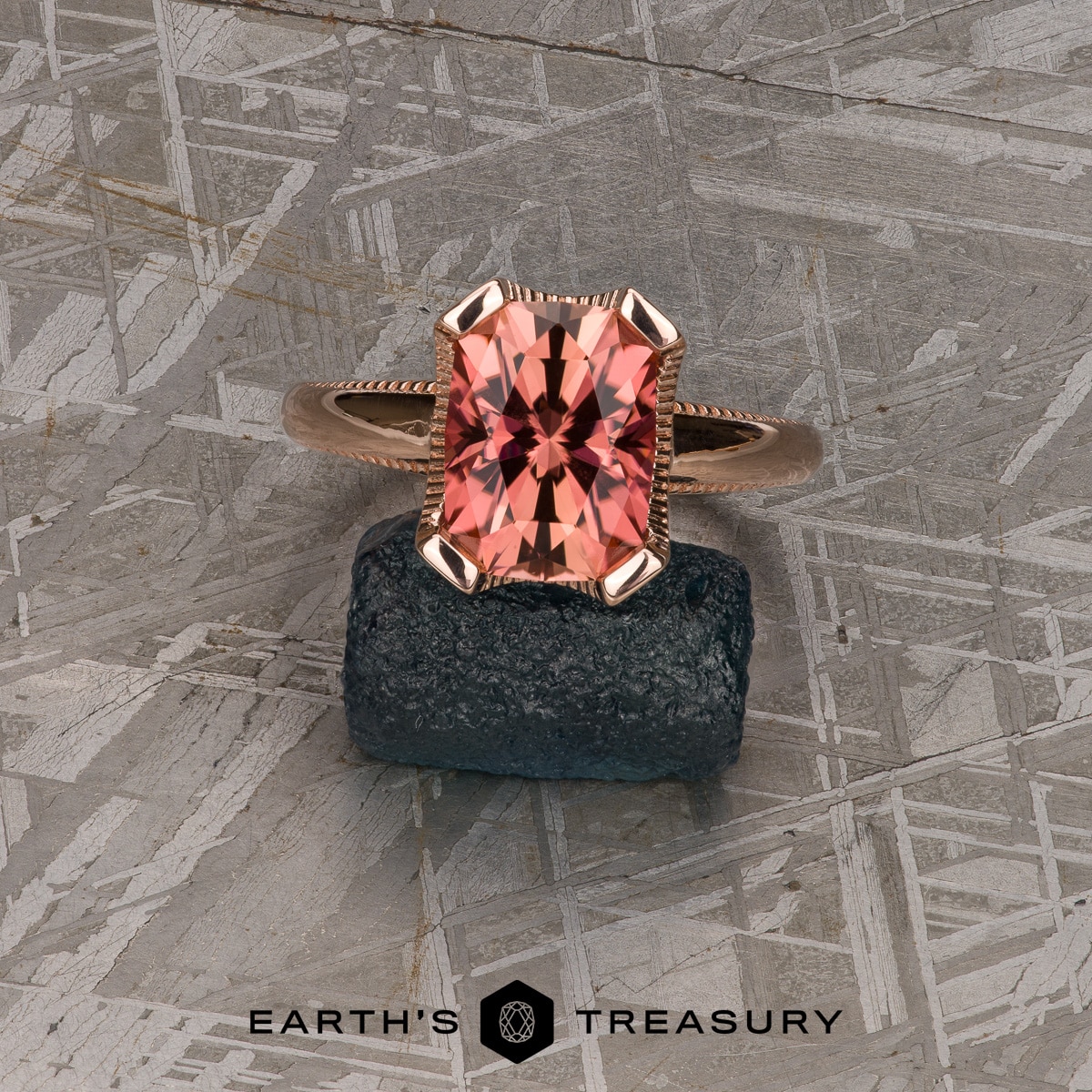 The "Narcissus" ring in 14k rose gold with 2.78-Carat Tourmaline