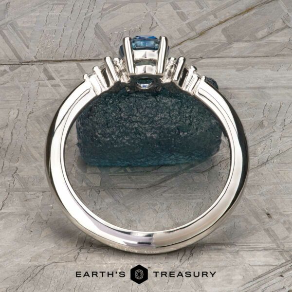 The “Selene” Ring in platinum with 0.84-Carat Montana Sapphire The “Selene” Ring in platinum with 0.84-Carat Montana Sapphire