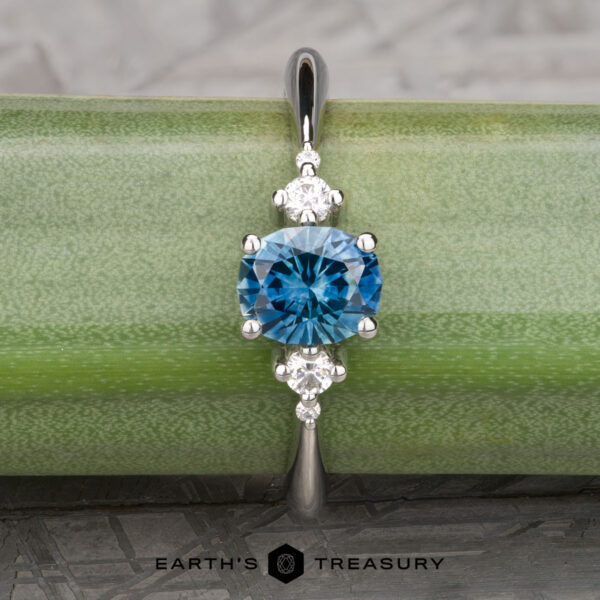 The “Selene” Ring in platinum with 0.84-Carat Montana Sapphire The “Selene” Ring in platinum with 0.84-Carat Montana Sapphire