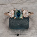 The "Rayne" ring in 14k rose gold with 1.38-carat Australian sapphire
