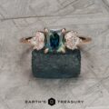 The "Rayne" ring in 14k rose gold with 1.38-carat Australian sapphire