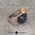 The “Ruenna” Solitaire in 14k rose gold with 1.12-carat Ceylon sapphire