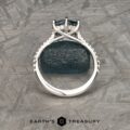 The Pave "Katya" ring in platinum with 1.78-carat Montana sapphire