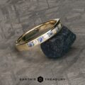 The Deluxe Channel-Set Yogo Sapphire and Diamond Band in 14k yellow gold