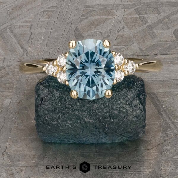 The "Kelli" ring in 14k yellow gold with 1.73-carat Montana sapphire The "Kelli" ring in 14k yellow gold with 1.73-carat Montana sapphire