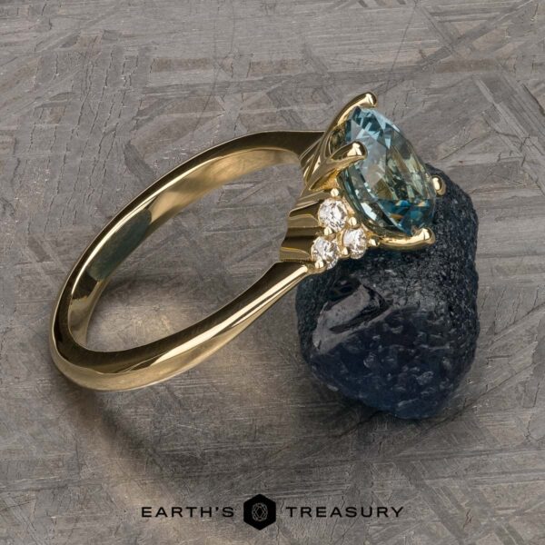 The "Kelli" ring in 14k yellow gold with 1.73-carat Montana sapphire The "Kelli" ring in 14k yellow gold with 1.73-carat Montana sapphire