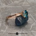 The “Ripple” ring in 14k rose gold with 1.70-Carat Montana Sapphire