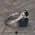 The “Guinevere” ring in platinum with 2.13-carat Montana sapphire
