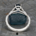 The “Guinevere” ring in platinum with 2.13-carat Montana sapphire