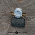 The "Aubrey" ring in 14k yellow gold with 3.92-Carat Montana Sapphire