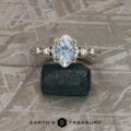 The "Cordelia" ring in platinum with 1.22-Carat Montana Sapphire