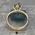 The "Keeley" ring in 14k yellow gold with 1.61-Carat Montana sapphire