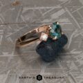 The "Harmonia" in 14k rose gold with 1.55-Carat Montana Sapphire
