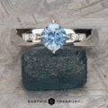 The "Keeley" ring in 14k white gold with 0.85-carat Montana sapphire