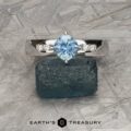 The "Keeley" in 14k white gold with 0.85-carat Montana sapphire