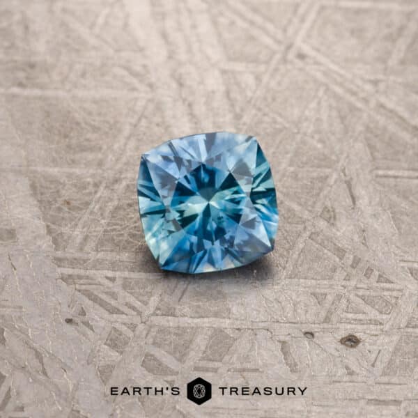 1.13-Carat Blue-Aqua Particolored Montana Sapphire (Heated)
