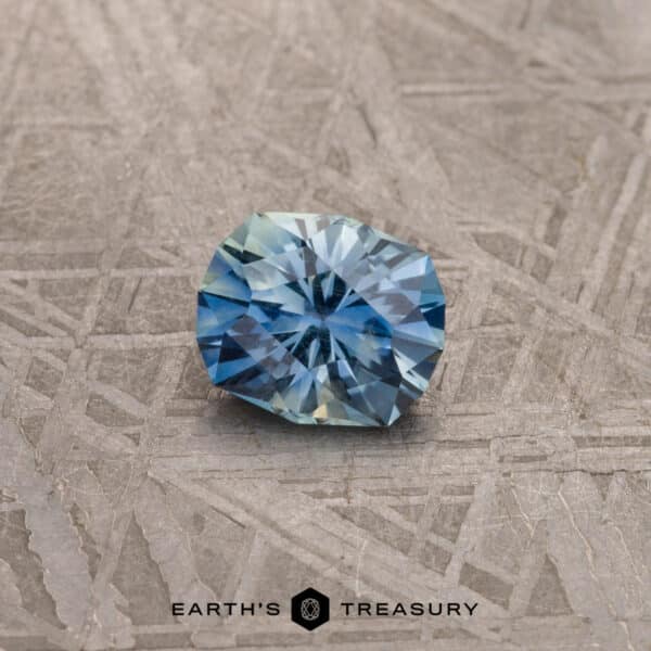 1.27-Carat Blue-Aqua Particolored Montana Sapphire
