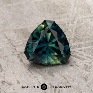 1.08-Carat Deep Blue-Green and Green Particolored Australian Sapphire (Heated)