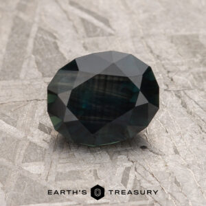 1.34-Carat Midnight Blue-Green Australian Sapphire