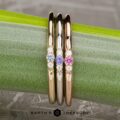 Three-Stone Stackable Montana Sapphire Ring