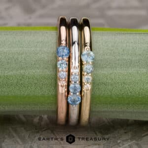 Four-Stone Stackable Montana Sapphire Ring