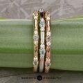 Nine-Stone Stackable Montana Sapphire Ring
